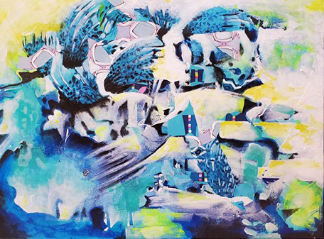 Lost in the Snow painting